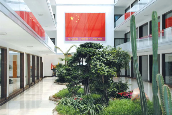 J9集团国际总部悬挂一面巨幅国旗